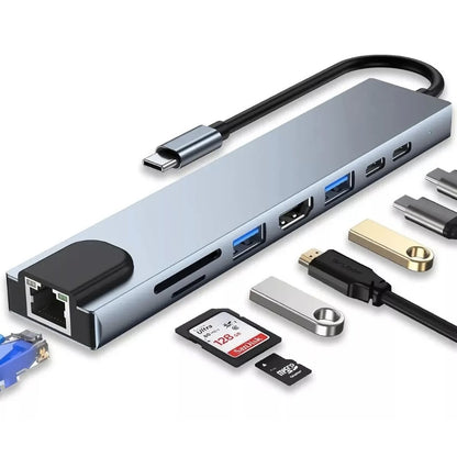 💻Adaptador 8 en 1 🔗 📲